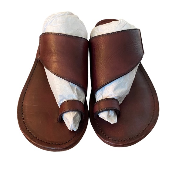 Free People Sant Antoni Slide in The Color Burgundy Size 6 - Picture 7 of 10